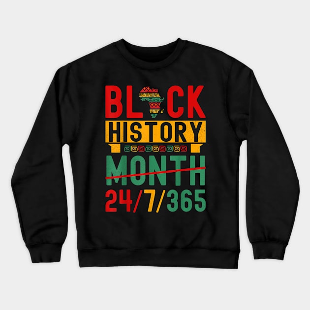 Black History Month African American Pride Crewneck Sweatshirt by Centorinoruben.Butterfly